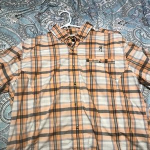 Browning button up short sleeve shirt